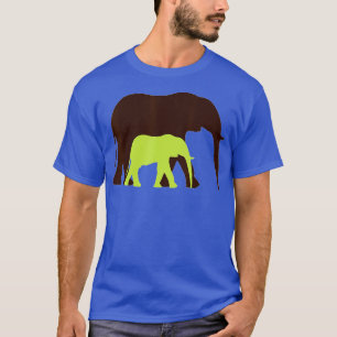 Baby Mama Elephant Wildlife Safari Jungle Zoo T-Shirt