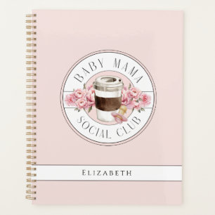 Baby Mama Social Club, Pink Personalized Planner