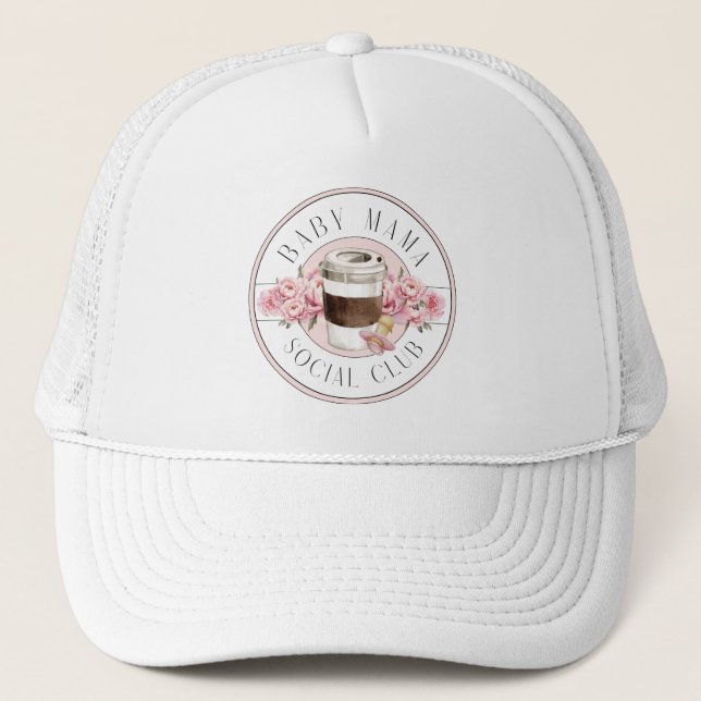 Baby Mama Social Club Trucker Hat (Front)