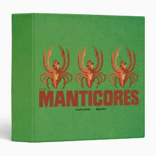 Baby Manticores Vintage Graphic Binder