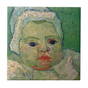 Baby Marcelle Roulin by Vincent van Gogh Tile