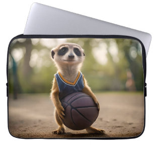 Baby Meerkat Basketball Player, Laptop Sleeve