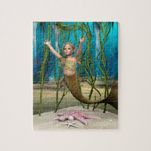Baby Mermaid Jigsaw Puzzle (Vertical)