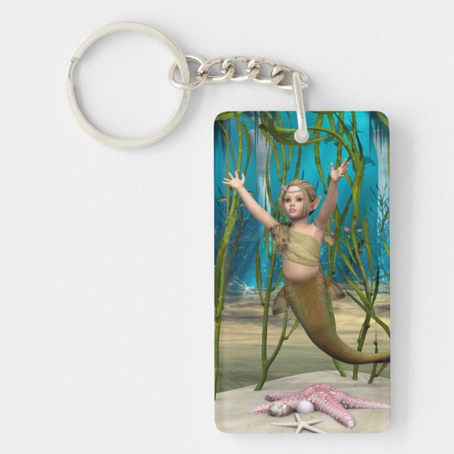 Baby Mermaid Keychain (Front)