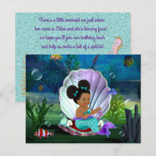 Baby Mermaid Party Digital Download Invite