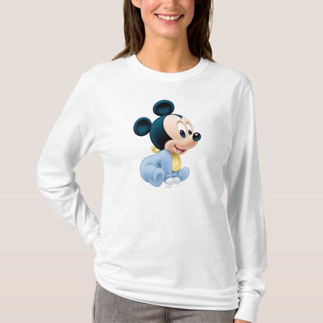 Baby Mickey | Blue Pyjamas T-Shirt (Front)