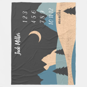 Baby Milestona Blanket Nature Landscape