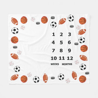 Baby Milestone Blanket Sports Design