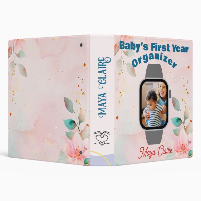 Baby milestone organizer binder (Background)
