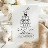 Baby Milk Bottle Champagne tower Funny Baby Shower