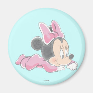 Baby Minnie Mouse Pink Pyjamas Magnet
