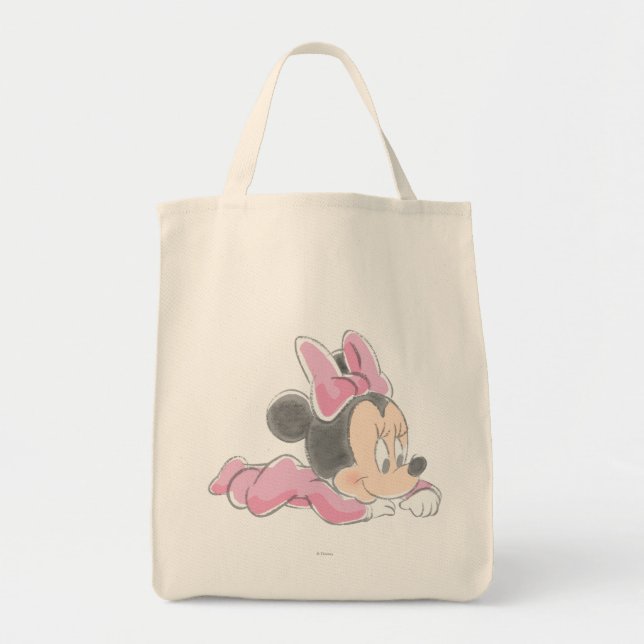 Baby Minnie Mouse | Pink Pyjamas Tote Bag (Front)