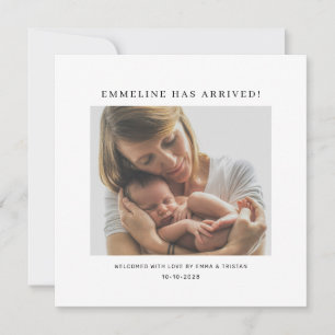  Baby Mom Photo Birth  Announcement