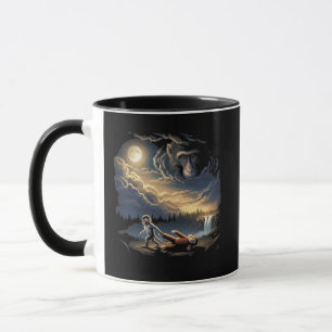 Baby Monkey and Plush Toy Hug Mug