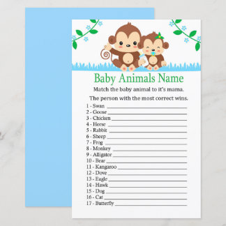 Baby Monkey Baby Animals Name Game