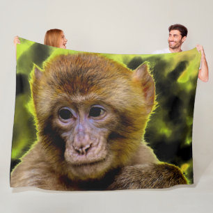 BABY MONKEY FLEECE BLANKET
