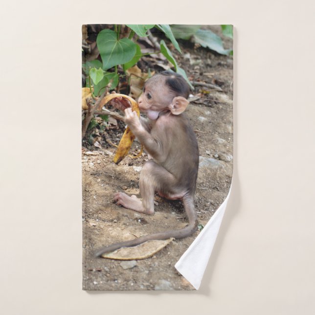 Baby Monkey Hand Towel (Hand Towel)