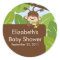 Baby Monkey Jungle Safari Baby Shower Sticker