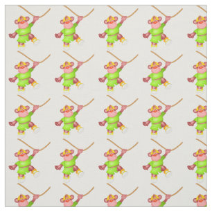 Baby Monkey on the Vine Fabric