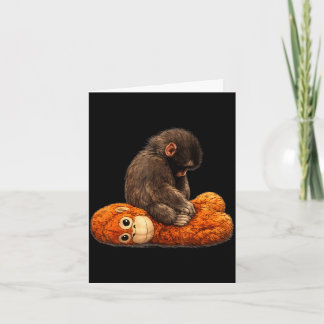 Baby monkey punch  card