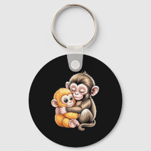 Baby monkey punch keychain