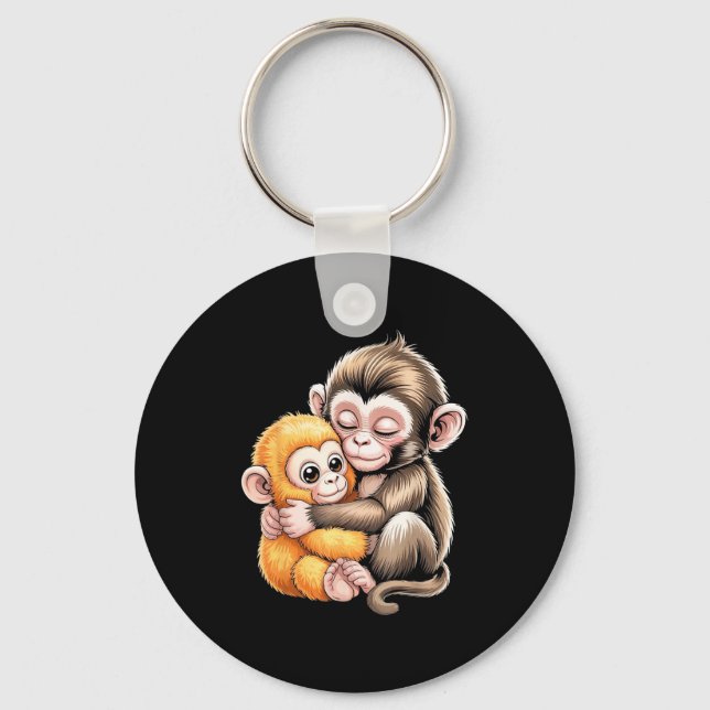 Baby monkey punch  keychain (Front)