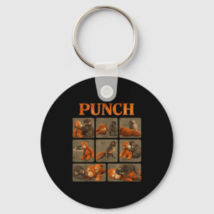 Baby monkey punch keychain