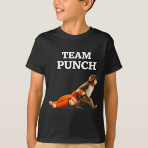 Baby monkey punch meme team punch 2026 T-Shirt
