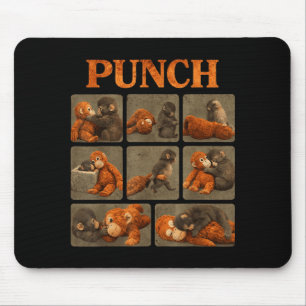 Baby monkey punch mouse pad