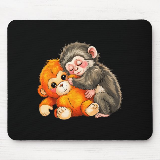 Baby monkey punch  mouse pad (Front)
