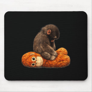 Baby monkey punch  mouse pad
