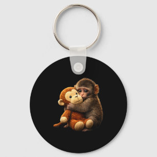 Baby monkey punch plush cute monkey punch plush keychain