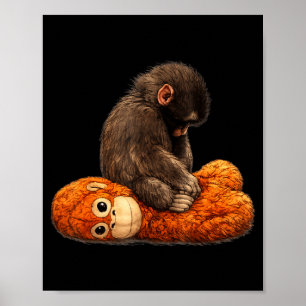 Baby monkey punch  poster