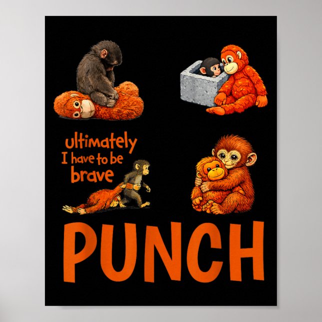 Baby monkey punch  poster (Front)