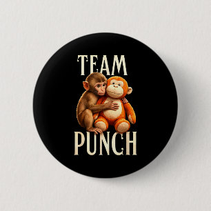 Baby monkey punch team punch 2 inch round button
