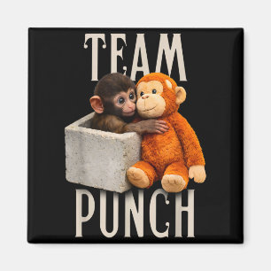 Baby monkey punch team punch magnet