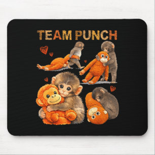 Baby monkey punch team punch mouse pad