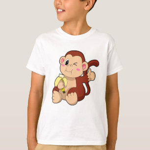 Baby Monkey with Banana T-Shirt