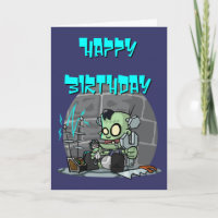 Baby Monster Birthday Card
