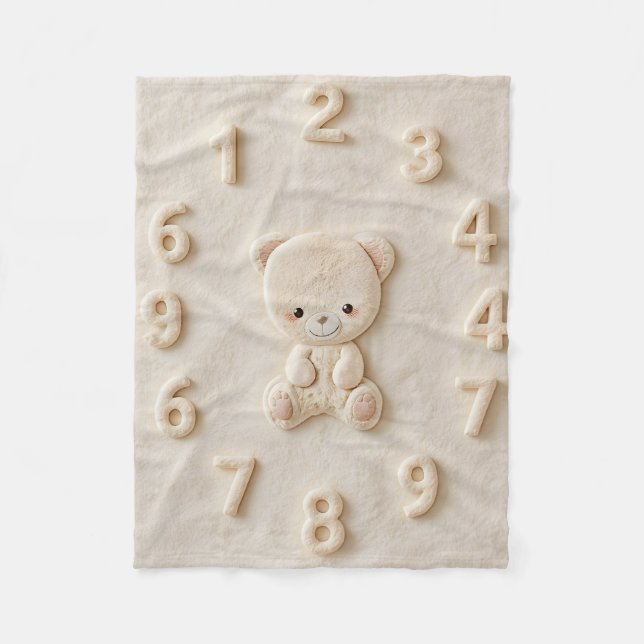 Baby Monthly Milestone Blanket (Front)