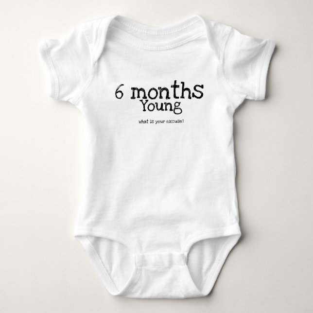 Baby Monthly Milestone Bodysuit (Front)