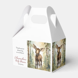 Baby Moose Baby Shower Gender Neutral  Favor Box