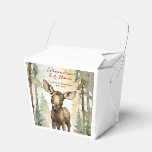 Baby Moose Baby Shower Gender Neutral Favor Box