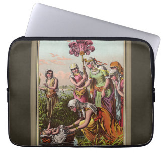 Baby Moses In A Basket Laptop Sleeve