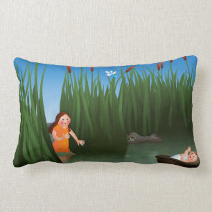 Baby Moses Passover Cartoon Lumbar Pillow