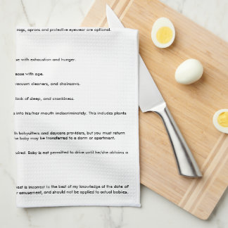 Baby MSDS. funny burp cloth. Kitchen Towel