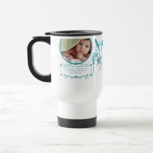 Baby Mug with Baby Photo Important Birth Stats