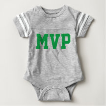 Baby MVP Football Jersey Bodysuit (Front Only)