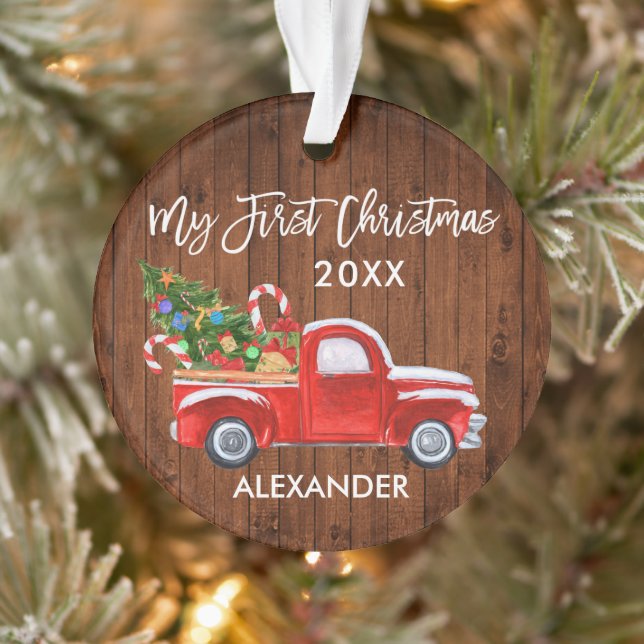 Baby My First Christmas Wood Sucres de canne Camio (Arbre)