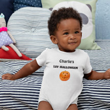 Baby Name 1st Halloween Newborn-24mos Bodysuit